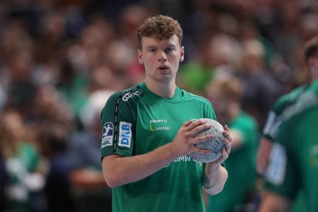 04 09 2025, xtgx, Handball, Daikin HBL, SC DHfK Leipzig TBV Lemgo Lippe v l Tim Hertzfeld Leipzig, 72 Portrait, Portraet, Einzelbild Leipzig
