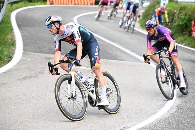 04-09-2025 Vuelta A Espana; Tappa 12 Laredo - Los Corrales De Buelna; 2025, Red Bull - Bora Hansgrohe; Denz, Nico; Puerto De Alisas; 