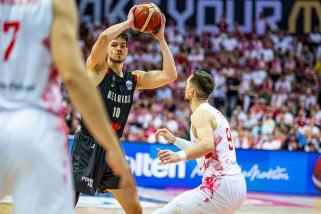 04.09.2025 KATOWICE, SPODEK, KOSZYKOWKA (BASKETBALL), FIBA EUROBASKET 2025, GRUPA D, GROUP D, MECZ POLSKA - BELGIA ( POLAND - BELGIUM ) NZ HANS VANWIJN FOTO LUKASZ SKWIOT CYFRASPORT NEWSPIX.PL --- Newspix.pl  20250904CSLS00211