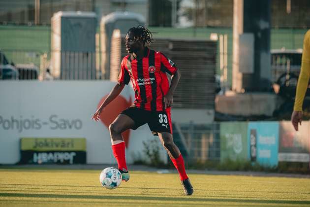 FC Midtjylland v X - 3F Superligaen Kuopio, Finland - August 28: Alamara Djabi of FC Midtjylland during a Europa League playoff match against KuPS at Vare Arena Kuopio Vare Arena Finland Copyright: xDANIELxSTENTZx