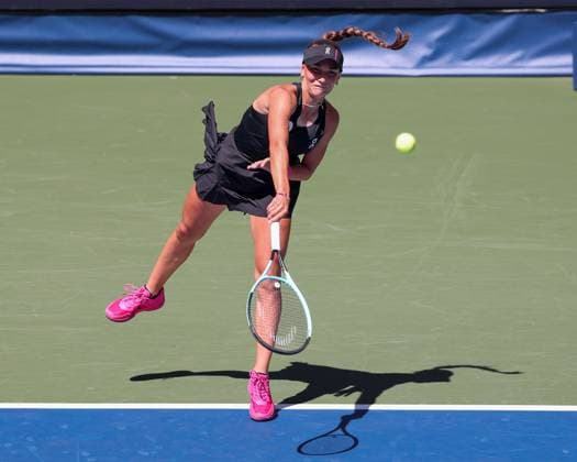 Julia Stusek GER , Girls Singles, Girls Singles, US Open Championships 2023, USTA Billie Jean King National Tennis Center, Flushing Meadows, New York, USA Copyright: xJuergenxHasenkopfx