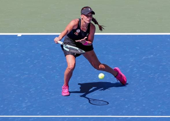 Julia Stusek GER , Girls Singles, Girls Singles, US Open Championships 2023, USTA Billie Jean King National Tennis Center, Flushing Meadows, New York, USA Copyright: xJuergenxHasenkopfx