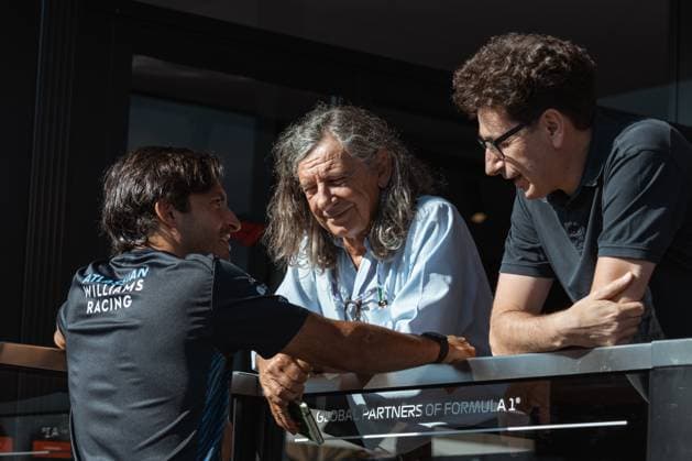 September 4, 2025, Monza, Monza Brianza, Italy: CARLOS SAINZ (Williams) talking with MATTIA BINOTTO (Stake F1 Team) in the paddock at the 2025 Italian Grand Prix in Monza on media day. MonzaGP at the Autodromo Nazionale di Monza. Monza Italy - ZUMAr193 20250904_zsp_r193_002 Copyright: xSaraxRuffonix