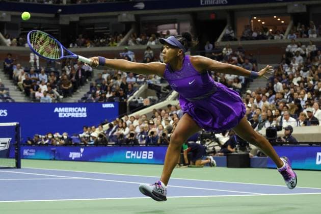 September 4, 2025, New York City, New York, United States: NAOMI OSAKA of Japan during the match against A. Anisimova of USA in the semifinals of US Open 2025 at the USTA Billie Jean King National Tennis Center. Queens, New York City. New York City United States - ZUMAc278 20250904_zsp_c278_041 Copyright: xMarcinxCholewinskix