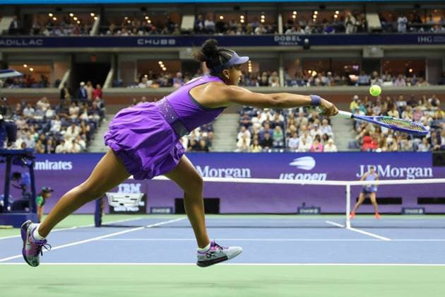 September 4, 2025, New York City, New York, United States: NAOMI OSAKA of Japan during the match against A. Anisimova of USA in the semifinals of US Open 2025 at the USTA Billie Jean King National Tennis Center. Queens, New York City. New York City United States - ZUMAc278 20250904_zsp_c278_051 Copyright: xMarcinxCholewinskix