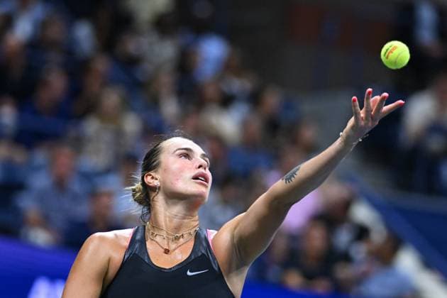US Open - Aryna Sabalenka Semi Final Aryna Sabalenka (RUS) during her semi final round match at the 2025 US Open at Billie Jean National Tennis Center in New York City, NY, USA, on September 4, 2025. Photo by Corinne Dubreuil ABACAPRESS.COM New York City United States  Copyright: xDubreuilxCorinne ABACAx