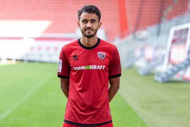 FC Ingolstadt 04 3 Liga, Porträttermin 2025 2026, Fredrik Carlsen 8, FCI 3 Liga FC Ingolstadt 04 season 2025 2026 Porträttermin 2025 2026