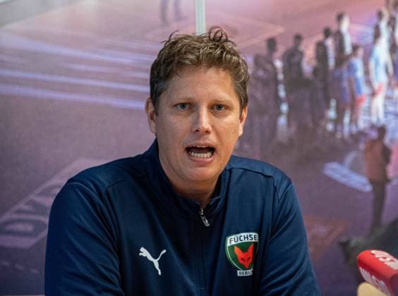 Handball, Men, Season 2025 2026, DAIKIN Handball Bundesliga, Füchse Berlin, Presentation of the new head coach, Coach Nicolej Krickau Füchse Berlin , 05 09 2025, Copyright: xSebastianxRäppold MatthiasxKochx