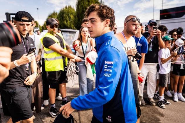 F1 ITALIAN GRAND PRIX FRIDAY Franco Colapinto of Argentina and Alpine F1 Team ahead of friday s practice of the F1 Grand Prix of Italy - Formula 1 Pirelli Gran Premio D Italia 2025 at Autodromo Nazionale Monza Circuit on September 05, 2025, in Monza, Italy. Copyright: xx 080A2973