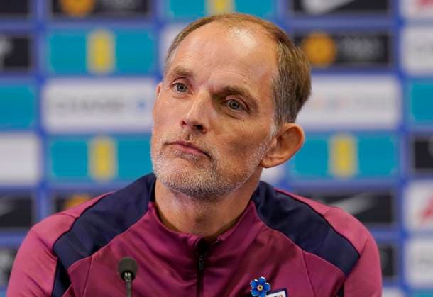 Thomas Tuchel manager of England speaks during a press conference, PK, Pressekonferenz at St George s Park, Burton on Trent. Picture date: 5th September 2025. Picture credit should read: Andrew Yates Sportimage EDITORIAL USE ONLY. No use with unauthorised audio, video, data, fixture lists, club league logos or live services. Online in-match use limited to 120 images, no video emulation. No use in betting, games or single club league player publications. SPI_009_AY_ENGLAND_PRESSA SPI-4104-0009
