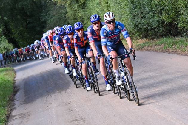 2025 Lloyds Tour of Britain Picture by Bruce Rollinson SWpix.com - 05 09 2025 - Cycling - 2025 Lloyds Tour of Britain - Stage 4: Atherstone to Burton Dassett Country Park - Luke Lamperti (Soudal Quick-Step) Copyright: x xSWpix.comx(t axPhotographyxHubxLtd)xBrucexRollinson SWpix.comx SWP-3069-2448