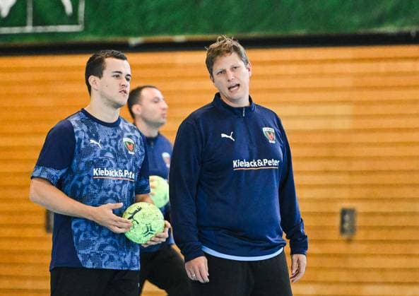 Handball, HBL, Füchse Berlin, Training with new coach Nicolej Krickau