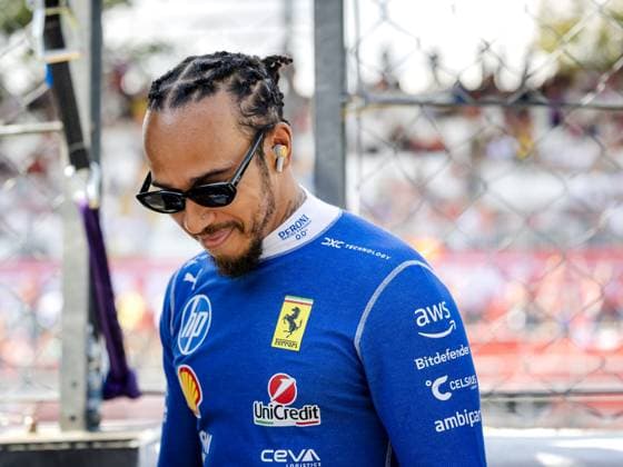 MONZA - Lewis Hamilton (Ferrari) before the first free practice session ahead of the Italian F1 Grand Prix at the Monza Circuit. ANP SEM VAN DER WAL xVIxANPxSportx xxANPxIVx 535048711 originalFilename: 535048711.jpg