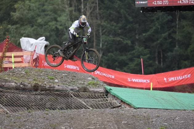 05 09 2025, ChampÃ ry, ChampÃ ry 2025 UCI Mountain Bike World Championships, Lachlan Roberts AUS during the Junior Men s Downhill qualification ChampÃ ry Grand Paradis Valais Switzerland Copyright: xJustPictures.ch FrancescoxMinghettix jp-en-FrMi-MNG_3007