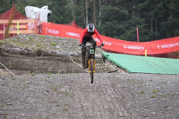 05 09 2025, ChampÃ ry, ChampÃ ry 2025 UCI Mountain Bike World Championships, Nicolai Grip Haglev NOR during the Junior Men s Downhill qualification ChampÃ ry Grand Paradis Valais Switzerland Copyright: xJustPictures.ch FrancescoxMinghettix jp-en-FrMi-MNG_3153