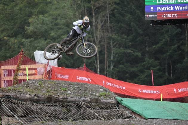 05 09 2025, ChampÃ ry, ChampÃ ry 2025 UCI Mountain Bike World Championships, Lachlan Roberts AUS during the Junior Men s Downhill qualification ChampÃ ry Grand Paradis Valais Switzerland Copyright: xJustPictures.ch FrancescoxMinghettix jp-en-FrMi-MNG_2997