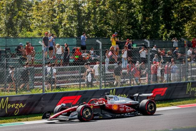Formula 1 Pirelli Gran Premio d’Italia 2025 Alexis Perrin OVERTAKE MAXPPP - 05 09 2025 16 LECLERC Charles (mon), Scuderia Ferrari HP, action at the Formula 1 Pirelli Gran Premio d’Italia 2025, the 16th round of the 2025 FIA Formula 1 World Championship, WM, Weltmeisterschaft at Autodromo Nazionale Monza in Monza, Italy, from 04 to 07 September 2025  Copyright: xOVERTAKE MAXPPPxAlexisxPerrinx OVT202509059275 OVT202509059275