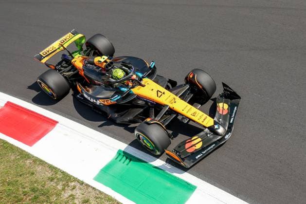 Lando Norris McLaren Formula 1 Team 4 , 1 Free Practice, Italian Grand Prix, Motorsport, Men, Formula 1, 05 09 2025 Monza Lombardy Italy Copyright: xkolbert-press ChristianxKolbertx