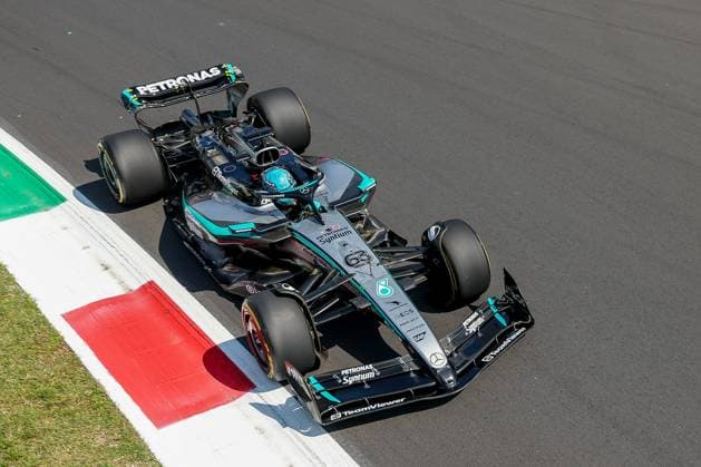 George Russell Mercedes AMG Petronas 63 , 1 Free Practice, Italian Grand Prix, Motorsport, Men, Formula 1, 05 09 2025 Monza Lombardy Italy Copyright: xkolbert-press ChristianxKolbertx