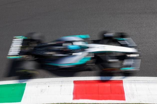 George Russell Mercedes AMG Petronas 63 , 1 Free Practice, Italian Grand Prix, Motorsport, Men, Formula 1, 05 09 2025 Monza Lombardy Italy Copyright: xkolbert-press ChristianxKolbertx