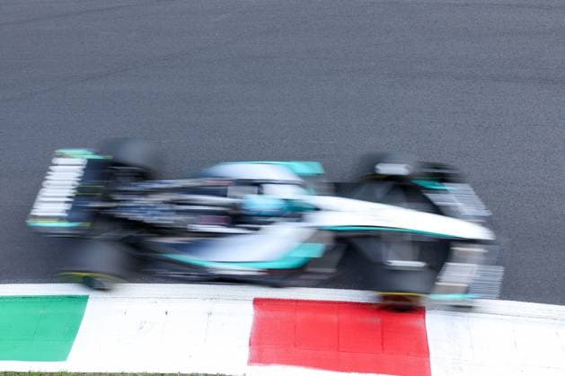 George Russell Mercedes AMG Petronas 63 , 1 Free Practice, Italian Grand Prix, Motorsport, Men, Formula 1, 05 09 2025 Monza Lombardy Italy Copyright: xkolbert-press ChristianxKolbertx