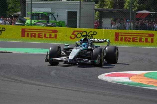 05 09 2025, Autodromo Nazionale Monza, Monza, FORMULA 1 PIRELLI GRAN PREMIO D™ITALIA 2025 , in the picture George Russell GBR , Mercedes AMG Petronas Formula One Team Photo by Hasan Bratic DeFodi Images