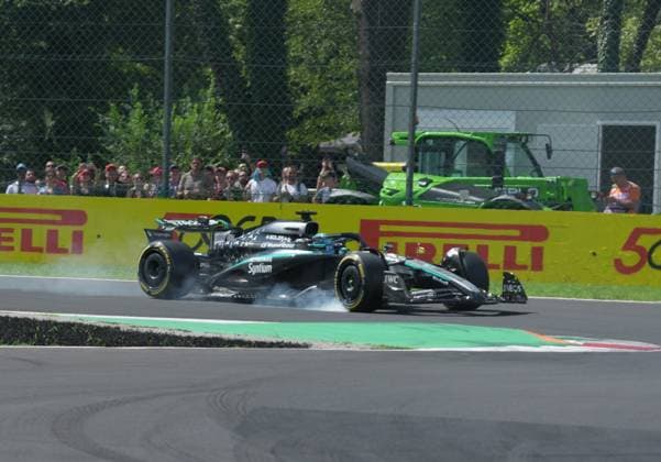 05 09 2025, Autodromo Nazionale Monza, Monza, FORMULA 1 PIRELLI GRAN PREMIO D™ITALIA 2025 , in the picture George Russell GBR , Mercedes AMG Petronas Formula One Team Photo by Hasan Bratic DeFodi Images
