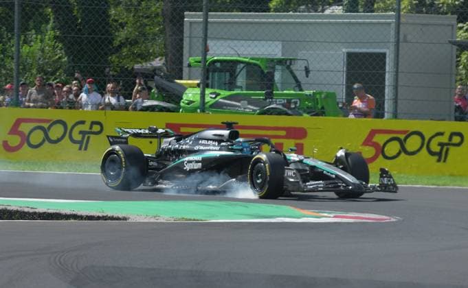 05 09 2025, Autodromo Nazionale Monza, Monza, FORMULA 1 PIRELLI GRAN PREMIO D™ITALIA 2025 , in the picture George Russell GBR , Mercedes AMG Petronas Formula One Team Photo by Hasan Bratic DeFodi Images