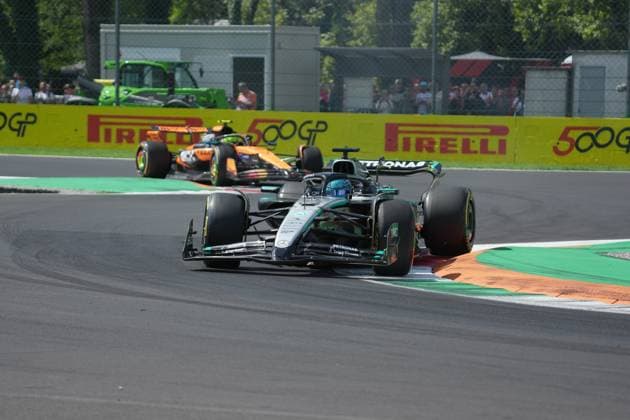 05 09 2025, Autodromo Nazionale Monza, Monza, FORMULA 1 PIRELLI GRAN PREMIO D™ITALIA 2025 , in the picture George Russell GBR , Mercedes AMG Petronas Formula One Team Photo by Hasan Bratic DeFodi Images