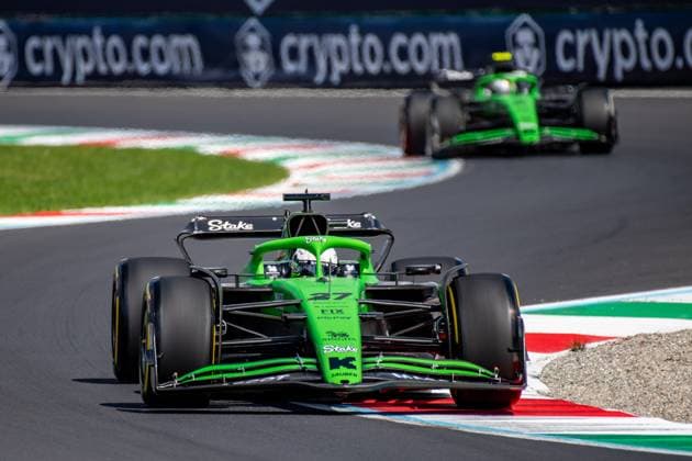 Formula 1 GP Italy Monza, Friday, 05 09 2025 Nico Hülkenberg 27, Stake F1 Team Kick Sauber and Gabriel Bortoleto 5, Stake F1 Team Kick Sauber Formula 1 GP Italy Monza, Friday, 05 09 2025 Copyright: xBEAUTIFULxSPORTS Erlhofx