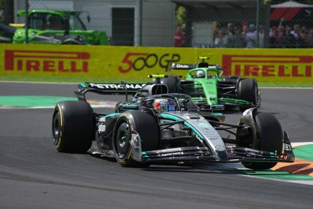 05 09 2025, Autodromo Nazionale Monza, Monza, FORMULA 1 PIRELLI GRAN PREMIO D™ITALIA 2025 , in the picture Andrea Kimi Antonelli ITA , Mercedes AMG Petronas Formula One Team, Gabriel Bortoleto BRA , Stake F1 Team Kick Sauber Photo by Hasan Bratic DeFodi Images
