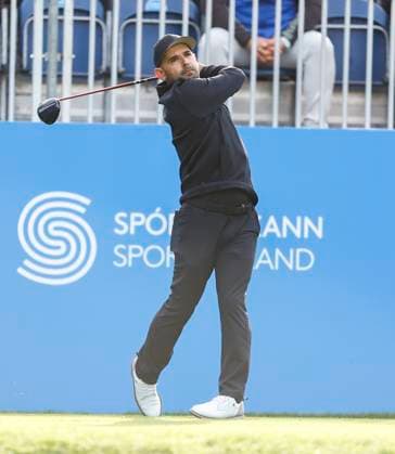 5th September 2025; The K Club, Straffan, County Kildare, Ireland: Amgen Irish Open Golf Second Round; Fabrizio Zanotti of Paraguay tees off on the 1st hole  PeterxFitzpatrick