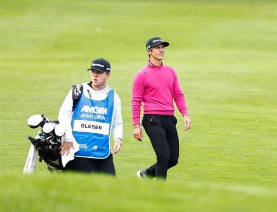 5th September 2025; The K Club, Straffan, County Kildare, Ireland: Amgen Irish Open Golf Second Round; Thorbjorn Olesen of Denmark walks down the 18th fairway  PeterxFitzpatrick