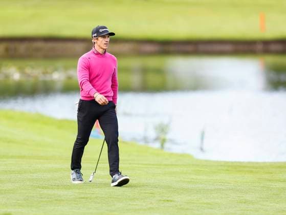 5th September 2025; The K Club, Straffan, County Kildare, Ireland: Amgen Irish Open Golf Second Round; Thorbjorn Olesen of Denmark walking to the 18th green  PeterxFitzpatrick