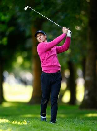 5th September 2025; The K Club, Straffan, County Kildare, Ireland: Amgen Irish Open Golf Second Round; Thorbjorn Olesen of Denmark plays his second shot from the 2nd hole rough  PeterxFitzpatrick