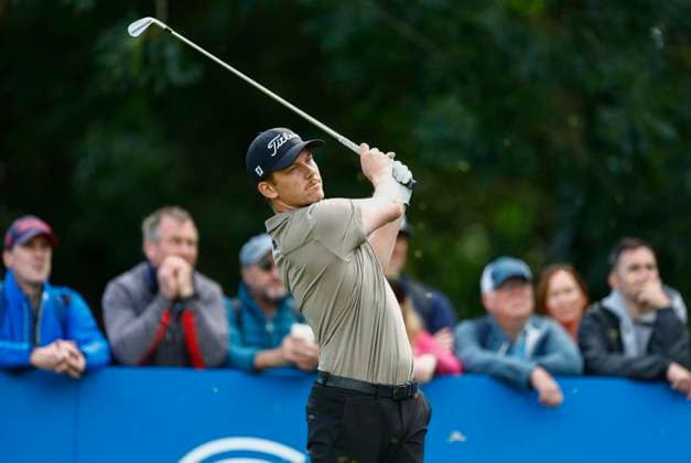 5th September 2025; The K Club, Straffan, County Kildare, Ireland: Amgen Irish Open Golf Second Round; Daniel Hillier of New Zealand tees off on the 3rd hole  PeterxFitzpatrick