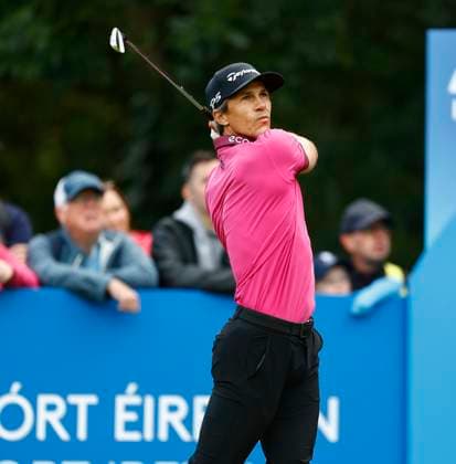 5th September 2025; The K Club, Straffan, County Kildare, Ireland: Amgen Irish Open Golf Second Round; Thorbjorn Olesen of Denmark tees off on the 3rd hole  PeterxFitzpatrick
