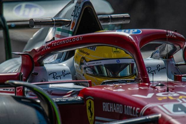 Lewis Hamilton (GBR) driving for Scuderia Ferrari HP during free practice of F1 GP of Italy at Monza Circuit on September 5, 2025 in Monza, Italy. during Pirelli Gran Premio d Italia 2025, Formula 1 Championship in Monza, Italy, September 05 2025  Copyright: xFedericoxManoni IPAxSportx xipa-agency.netx xx IPA_64210343 IPA_Agency_IPA64210343