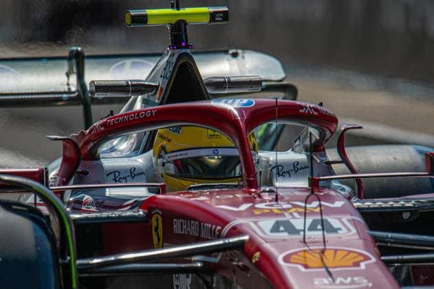 Lewis Hamilton (GBR) driving for Scuderia Ferrari HP during free practice of F1 GP of Italy at Monza Circuit on September 5, 2025 in Monza, Italy. during Pirelli Gran Premio d Italia 2025, Formula 1 Championship in Monza, Italy, September 05 2025  Copyright: xFedericoxManoni IPAxSportx xipa-agency.netx xx IPA_64210351 IPA_Agency_IPA64210351