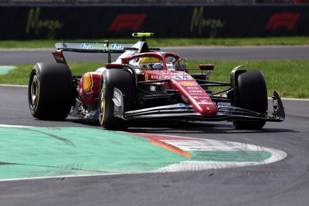 F1 Grand Prix of Italy Lewis Hamilton of Scuderia Ferrari on track during free practice 1 ahead of the F1 Grand Prix of Italy at Autodromo Nazionale on September 5, 2025 in Monza, Italy. Monza Autodromo Nazionale Italy Copyright: xMarcoxCanonierox