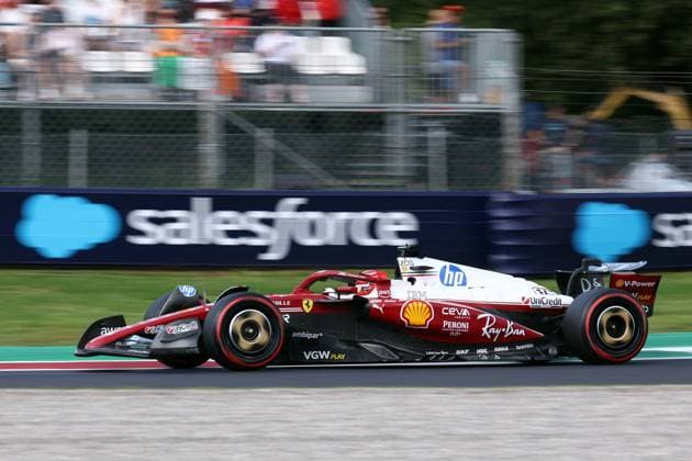 F1 Grand Prix of Italy Charles Leclerc of Scuderia Ferrari on track during free practice 1 ahead of the F1 Grand Prix of Italy at Autodromo Nazionale on September 5, 2025 in Monza, Italy. Monza Autodromo Nazionale Italy Copyright: xMarcoxCanonierox