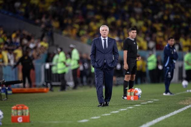 September 4, 2025, Rio De Janeiro, Rio De Janeiro, Rj, Brazil: Carlo Ancelotti during the 2026 FIFA World Cup, WM, Weltmeisterschaft, Fussball South American qualifiers match between Brazil and Chile at Maracana Stadium on September 4, 2025 in Rio de Janeiro, Brazil. ( Pximages) Rio De Janeiro Brazil - ZUMAp175 20250904_zsa_p175_078 Copyright: xWandersonxOliveirax