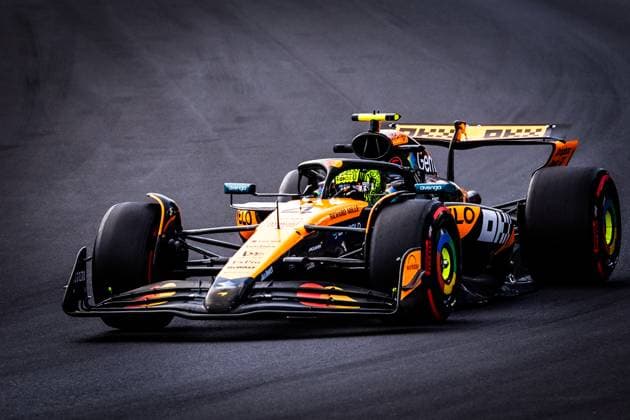 F1 ITALIAN GRAND PRIX FRIDAY Lando Norris of Great Britain and McLaren during friday s practice of the F1 Grand Prix of Italy - Formula 1 Pirelli Gran Premio D Italia 2025 at Autodromo Nazionale Monza Circuit on September 05, 2025, in Monza, Italy. Copyright: xx 080A4550