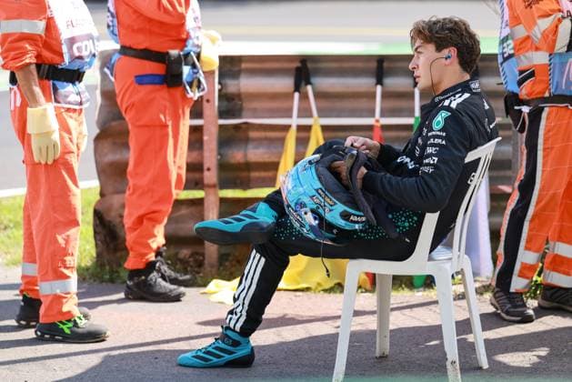 Foto IPP Enrico Schiavi Monza 05-09-2025 Formula 1 - F1 Gran Premio di Italia 2025 FP1 nella foto: George Russell - Mercedes Monza italy ITALIA ITALY  Copyright: xR4924_italyphotopressx