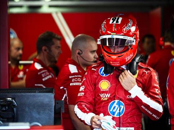 F1 Grand Prix of Italy - Practice Charles Leclerc of Team Scuderia Ferrari HP, driving the Ferrari SF-25, is in the box during the FIA Formula One World Championship, WM, Weltmeisterschaft Formula 1 Pirelli Gran Premio d Italia 2025, in Monza, Italy, on September 5, 2025. Monza Italy  Copyright: xLucaxBarsalix originalFilename:barsali-notitle250905_npuCA.jpg