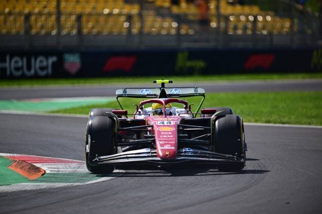 F1 Grand Prix of Italy - Practice Lewis Hamilton of Scuderia Ferrari drives during the free practice of the Italian GP, the 16th round of the Formula 1 World Championship, WM, Weltmeisterschaft in Autodromo Nazionale di Monza, Monza, Lombardy, Italy, on September 5, 2025. Monza Lombardy Italy  Copyright: xAndreaxDiodatox originalFilename:diodato-formula1250905_nptwf.jpg