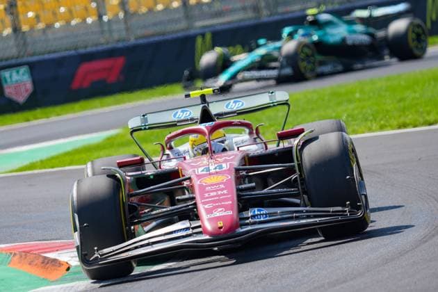 F1 Grand Prix of Italy - Practice Lewis Hamilton of the United Kingdom drives the (44) Scuderia Ferrari HP SF-25 during the Free Practice of the Formula 1 PIRELLI Gran Premio d Italia 2025, the 16th round of the 2025 FIA Formula One World Championship, WM, Weltmeisterschaft in Monza, Italy, on September 5, 2025. Monza Italy Italy  Copyright: xLucaxRossinix originalFilename:rossini-formula1250905_npjTp.jpg