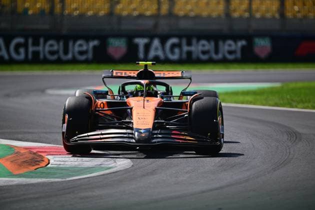 F1 Grand Prix of Italy - Practice Lando Norris of the McLaren F1 Team drives during the free practice of the Italian GP, the 16th round of the Formula 1 World Championship, WM, Weltmeisterschaft at Autodromo Nazionale di Monza in Monza, Lombardy, Italy, on September 5, 2025. Monza Lombardy Italy  Copyright: xAndreaxDiodatox originalFilename:diodato-formula1250905_np6Bv.jpg