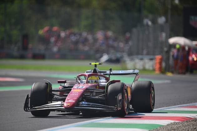F1 Grand Prix of Italy - Practice Lewis Hamilton of Scuderia Ferrari drives during the free practice of the Italian GP, the 16th round of the Formula 1 World Championship, WM, Weltmeisterschaft in Autodromo Nazionale di Monza, Monza, Lombardy, Italy, on September 5, 2025. Monza Lombardy Italy  Copyright: xAndreaxDiodatox originalFilename:diodato-formula1250905_npYpl.jpg