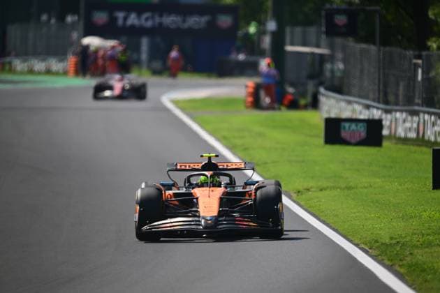 F1 Grand Prix of Italy - Practice Lando Norris of the McLaren F1 Team drives during the free practice of the Italian GP, the 16th round of the Formula 1 World Championship, WM, Weltmeisterschaft at Autodromo Nazionale di Monza in Monza, Lombardy, Italy, on September 5, 2025. Monza Lombardy Italy  Copyright: xAndreaxDiodatox originalFilename:diodato-formula1250905_npF9m.jpg